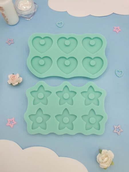 Moule en silicone pampille interchangeable créole boucles d'oreilles pour résine époxy