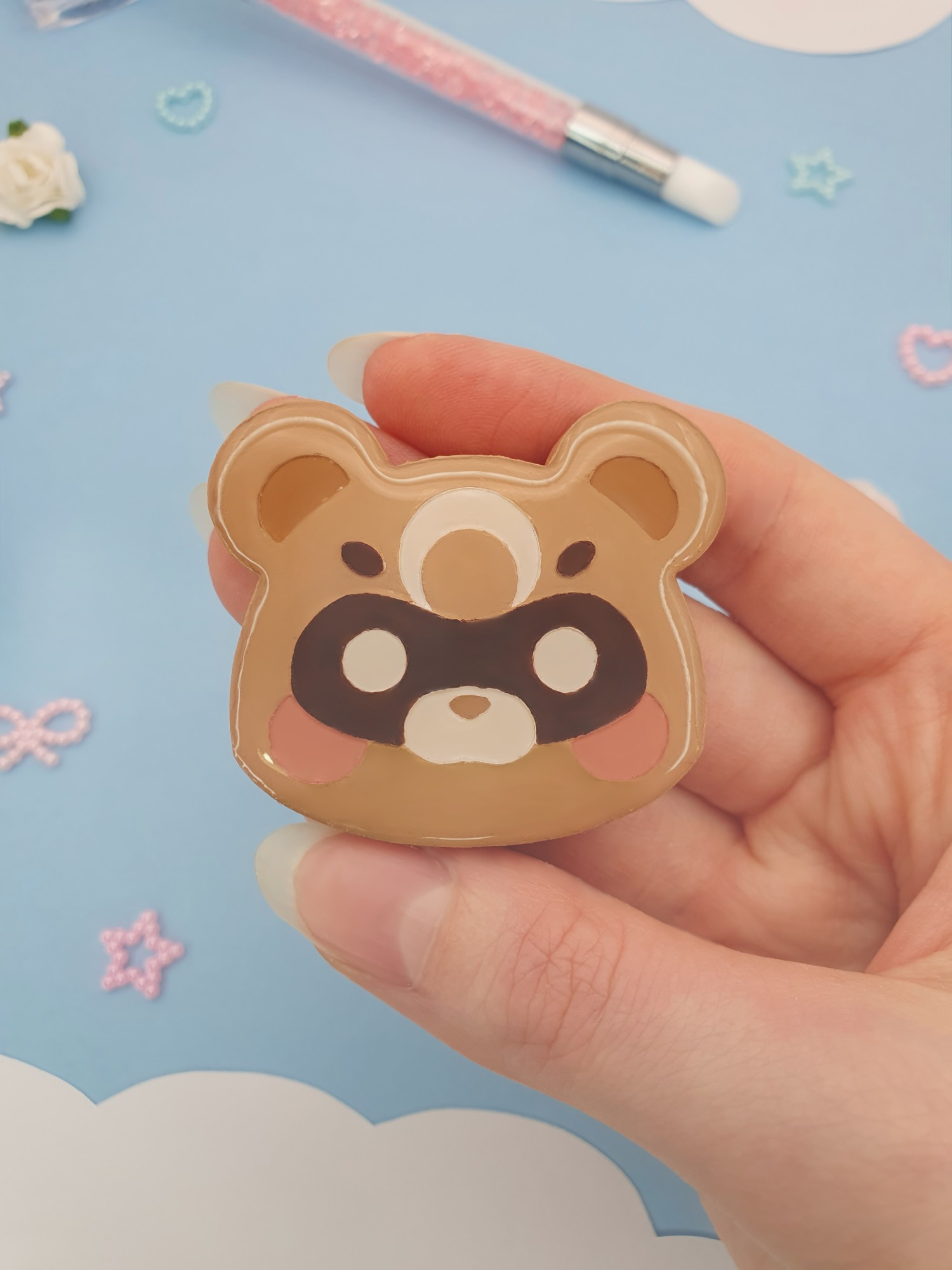 Guoba ours Xiangling Genshin impact 2 modèles / Moule silicone sur commande – Image 2