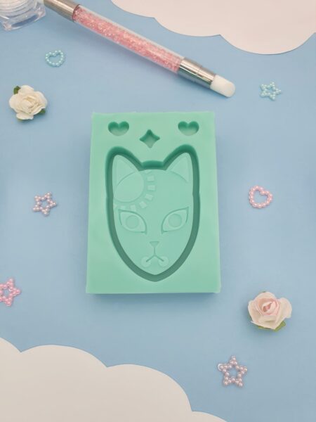 Moule en silicone masque demon slayer pour résine époxy