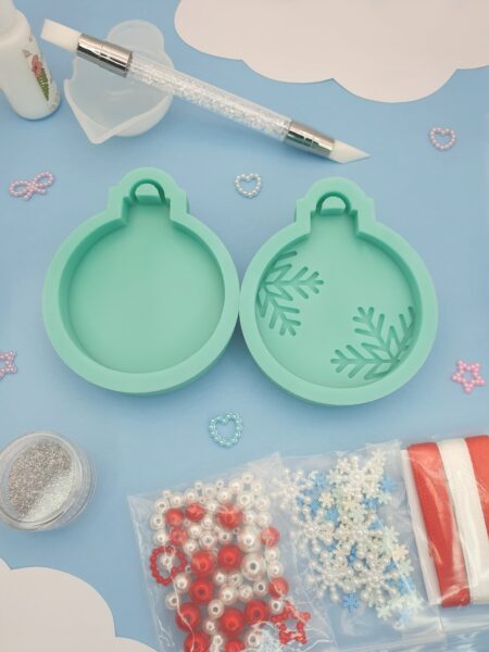 Kit créatif pour créer ces décorations de Noël en résine, jesmonite, pâte polymère, aqua résine…