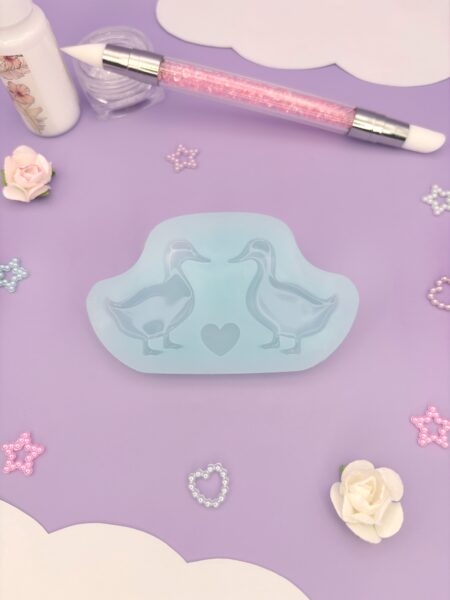 Moule en silicone boucles d'oreilles canards pour résine époxy