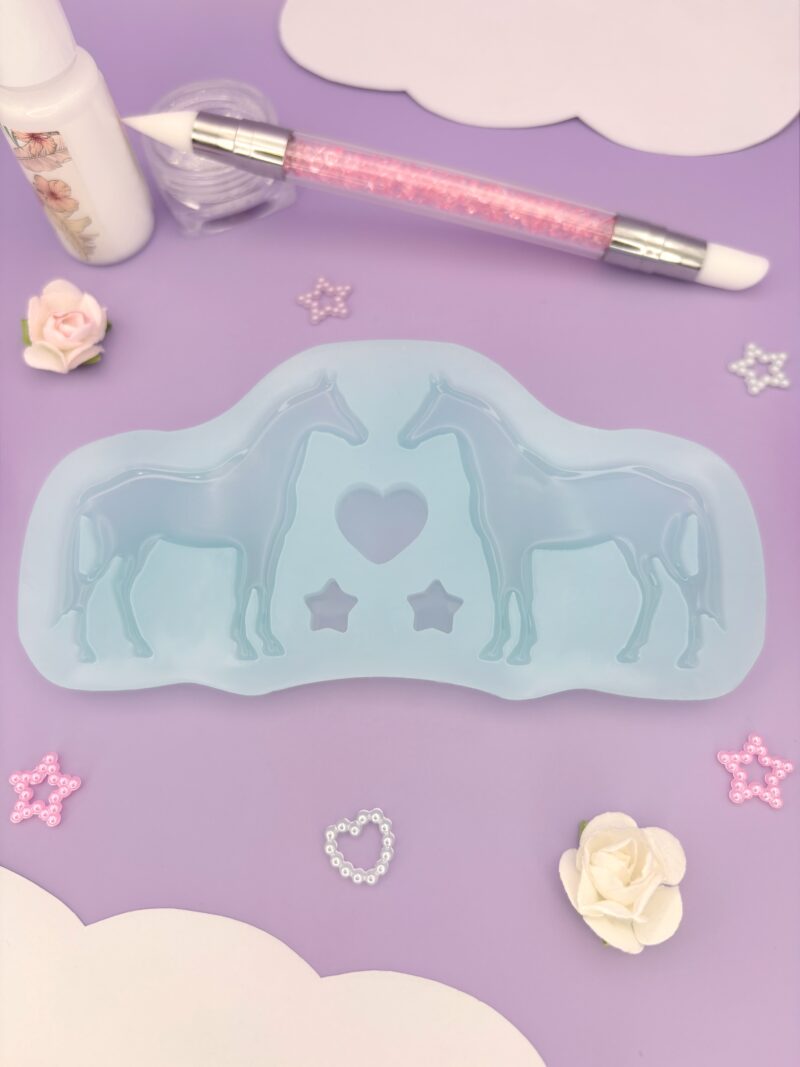 Boucles d’oreilles chevaux / Moule silicone sur commande