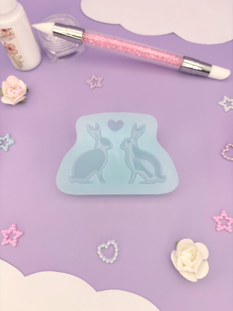 Boucles d’oreilles lapins / Moule silicone sur commande