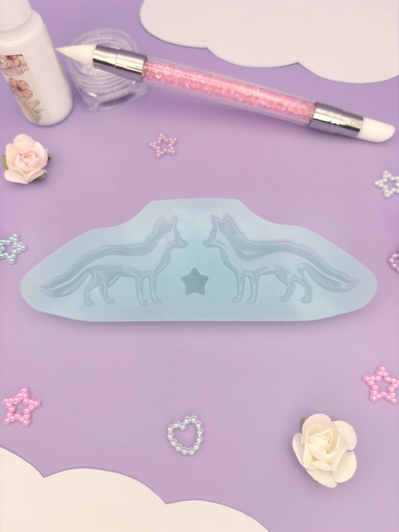 Boucles d’oreilles renards / Moule silicone sur commande