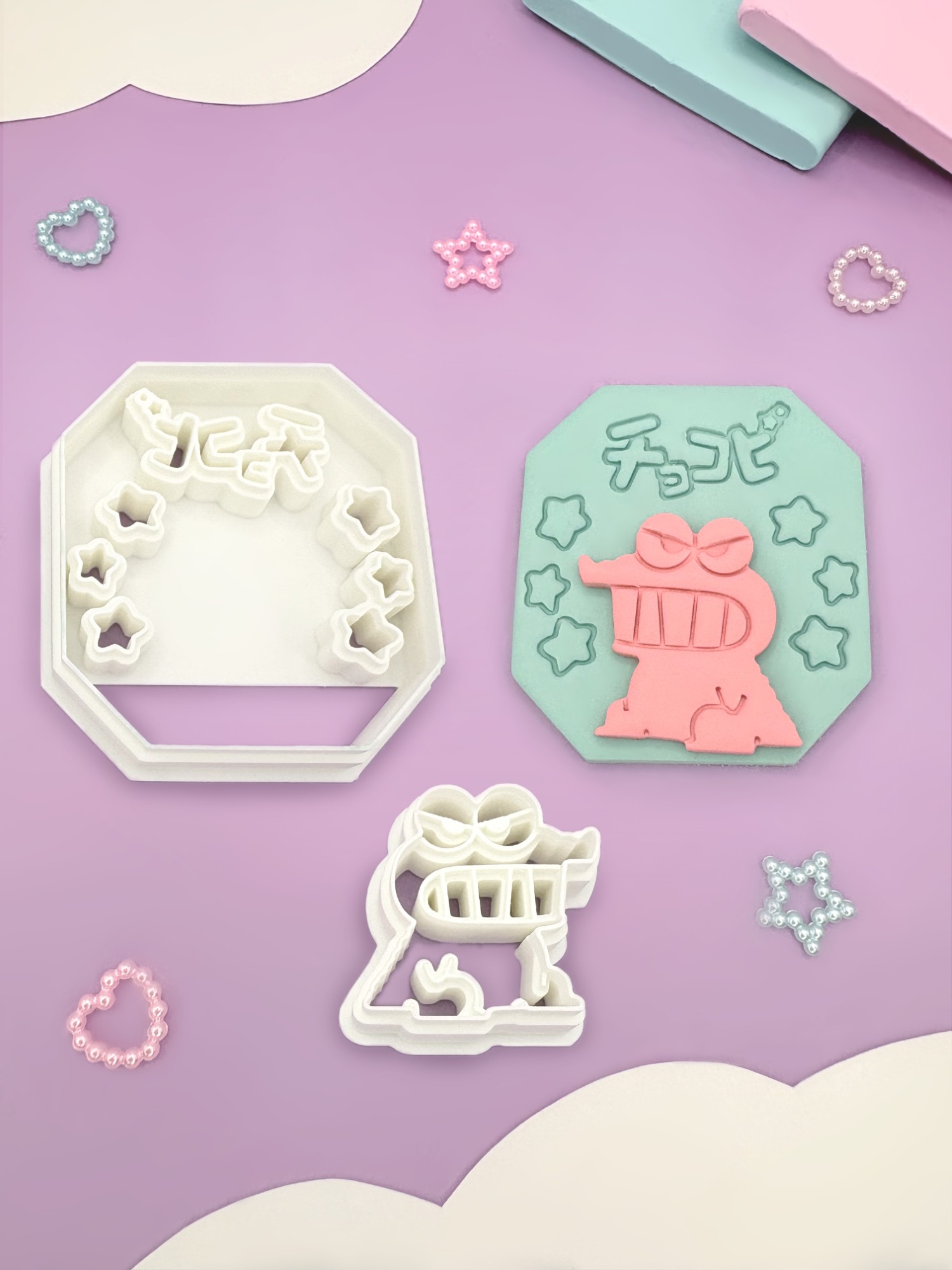 Emporte-pièce shin-chan pour pâte polymère