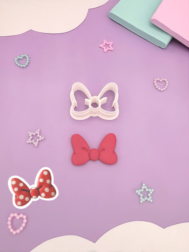 Emporte-pièce noeud minnie pour pâte polymère