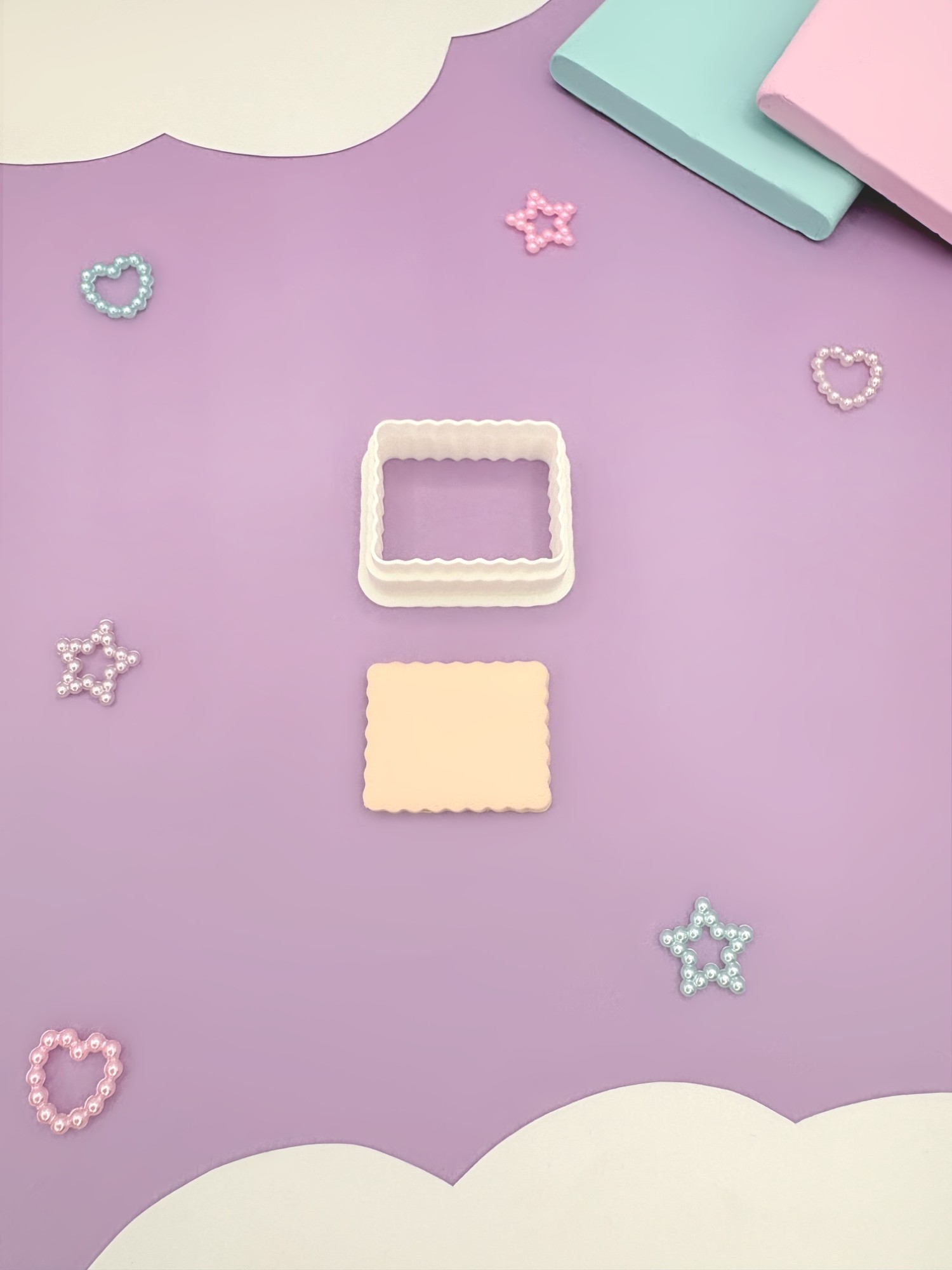 Emporte-pièce petit beurre pour pâte polymère