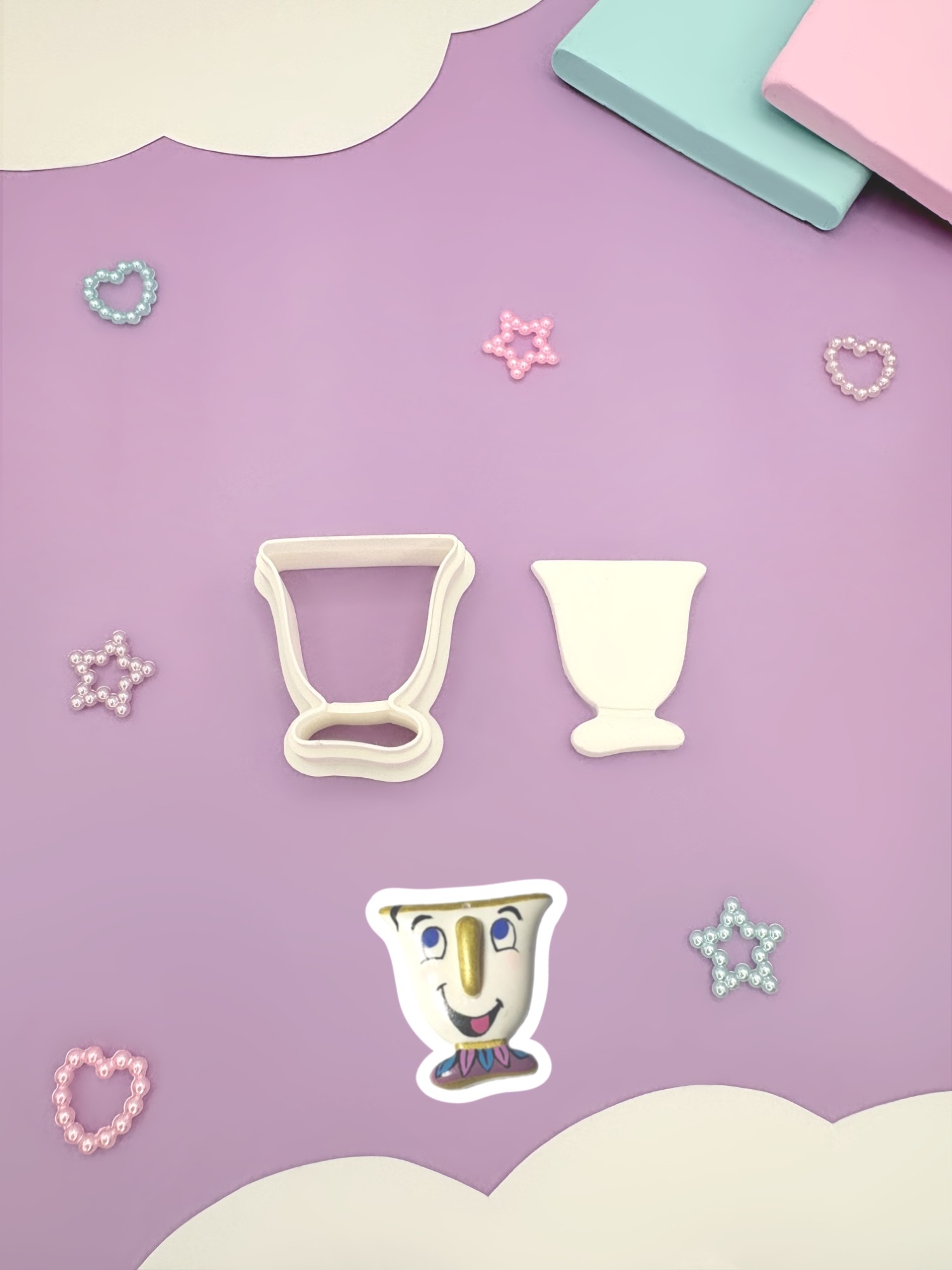 Emporte-pièce tasse zip pour pâte polymère