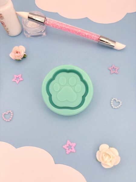 Moule en silicone patte de chat shaker pour résine époxy