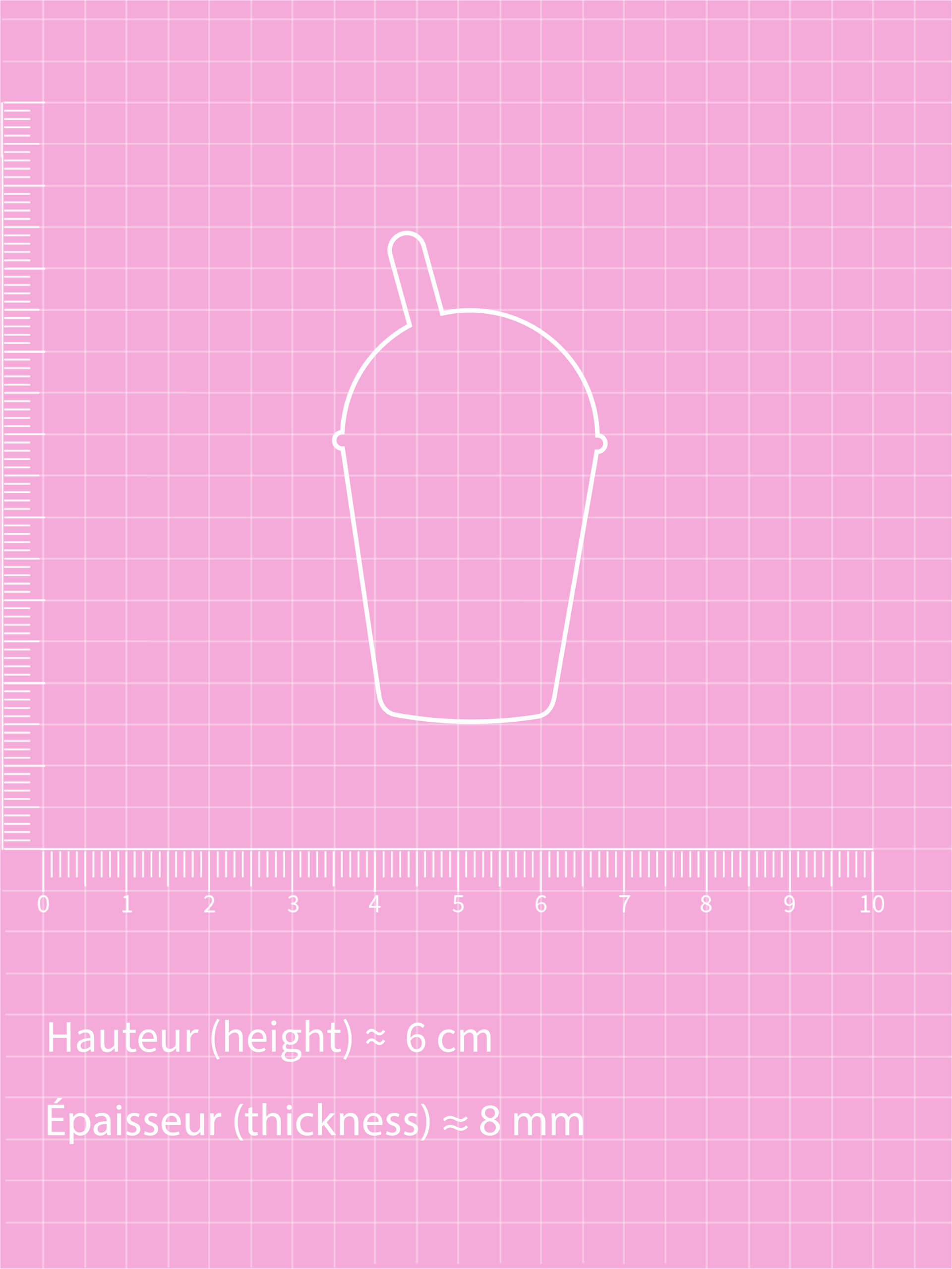 Bubble tea 3 tailles / Moule silicone sur commande – Image 5