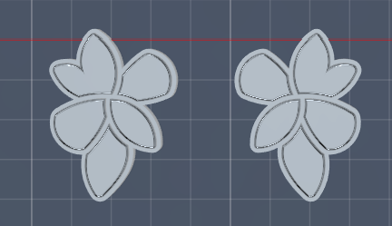 Précommande boucle d'oreilles bouquet inspirée Bridgerton / Moule & emporte-pièces