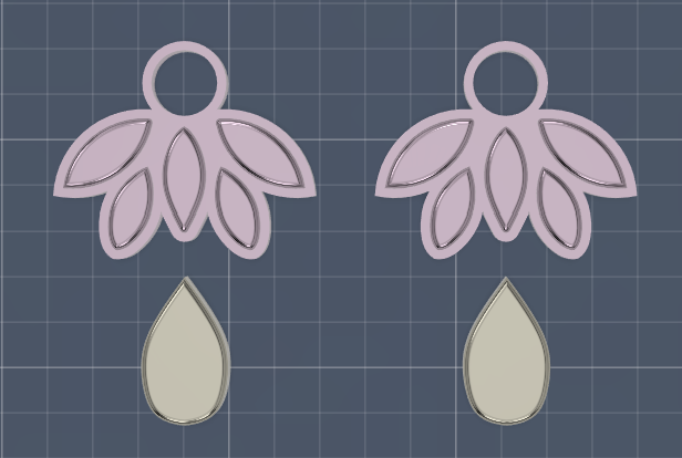 Précommande boucle d'oreilles gouttes inspirée Bridgerton / Moule & emporte-pièces