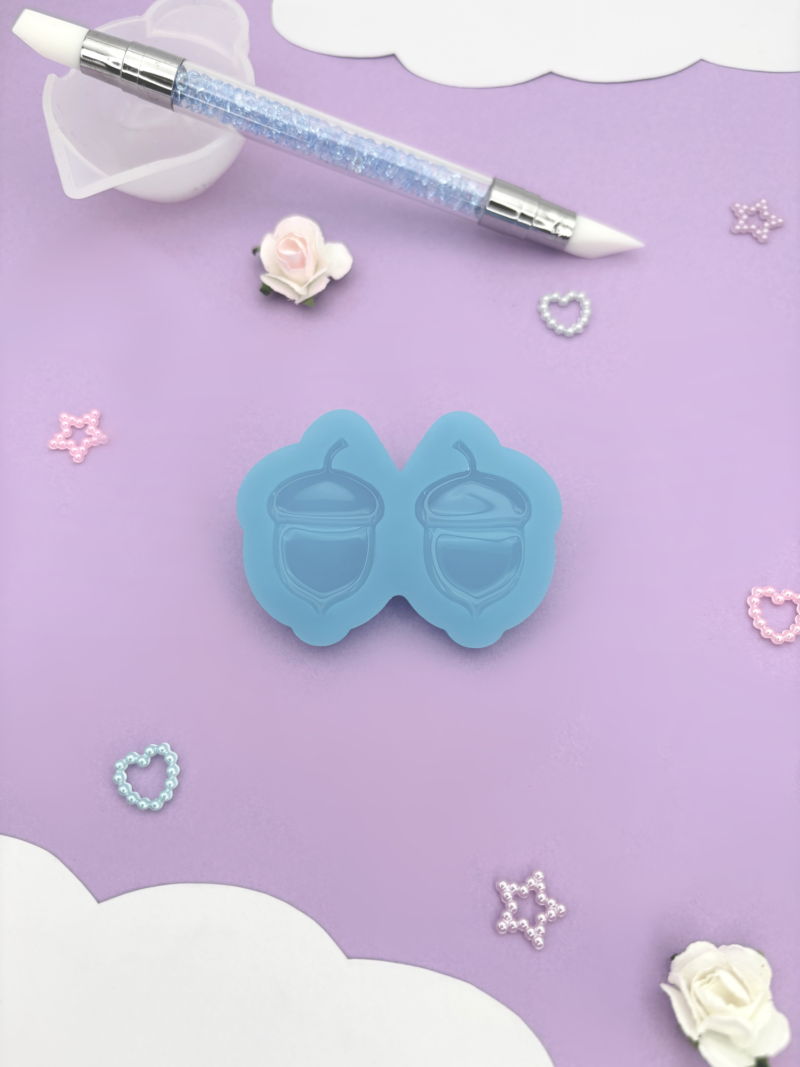 Moule en silicone brillant, gland pour résine époxy.
